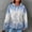 Blue, variant on QUINDOS Zip up Womens Hoodies Plus Size Waffle Knit Zipper Womens Sweatshirts Plus Size Casual Long Sleeve Crew Neck Graphic Pullover Tops