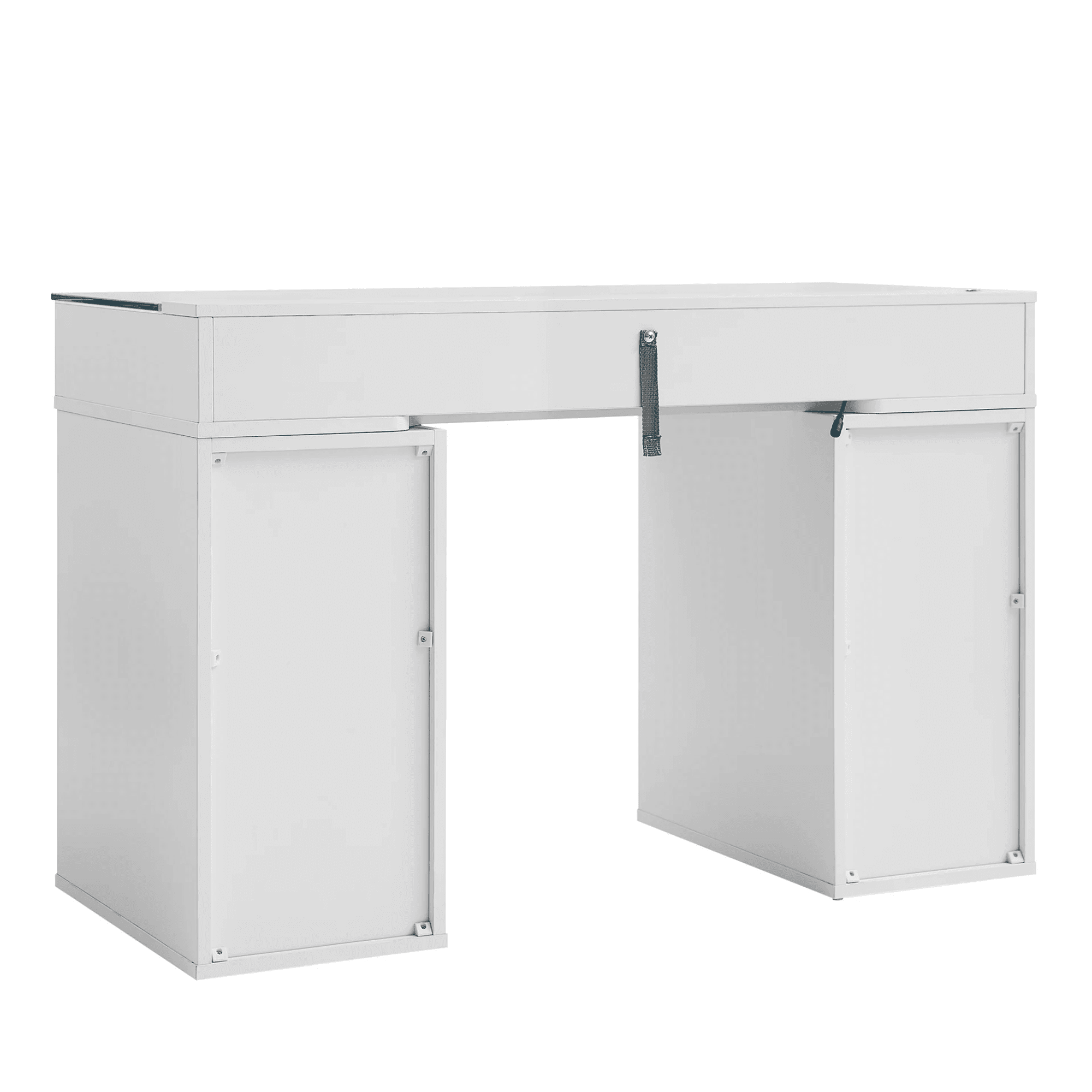 Impressions Vanity SlayStation Kids Vanity Table with Integrated LED Strip Light Tabletop (White)