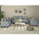 Beverly Fine Furniture Sydney Bold Faux Leather Living Room Sofa Set ...