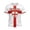 White, variant on 2026 Soccer Cup Fan Jersey for Men, V-Neck Short Sleeve T-Shirt with National Team Graphic, Soft Cotton Blend Athletic Top, 1 PC Blue L