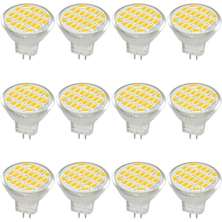 GU4 LED Light Bulb Lights DC/AC 10-30V 3W, 12V, 24V, 30W Equivalent Halogen Bulb, 400 Lumens, Warm White 3000K, LED Replacement for Kit, Garden, Indoor, (Pack of 12) | Walmart Canada