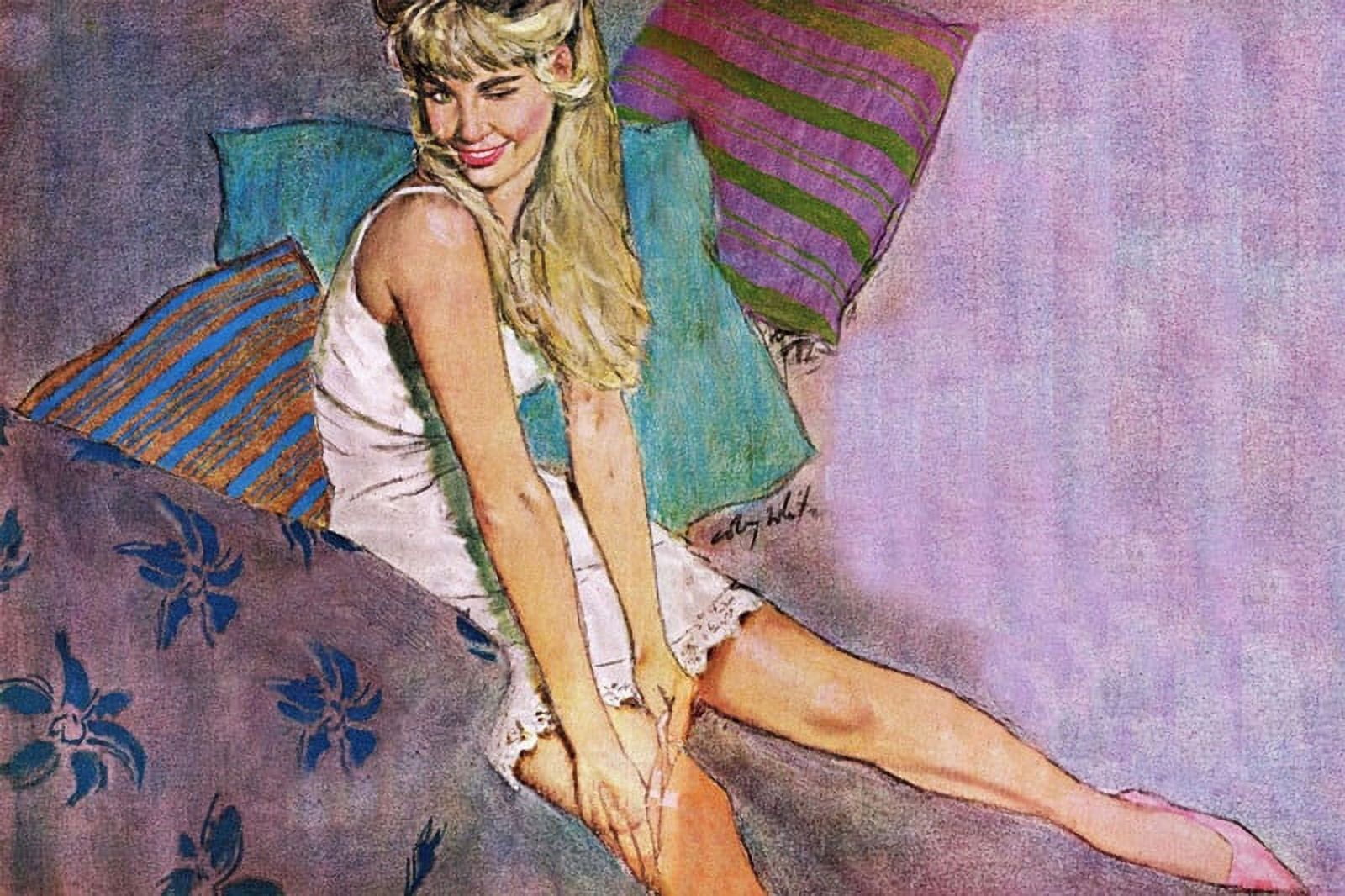 Marmont Hill "The Lady Who Played a Fool" by Coby Whitmore Painting Print on Canvas