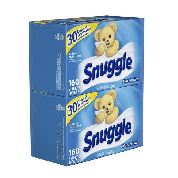 Snuggle Blue Sparkle Fabric Softener Dryer Sheets, 320 ct. Walmart