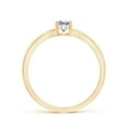 thumbnail image 2 of Angara Natural 0.45 Ct. Tanzanite Solitaire Ring in 14K Yellow Gold for Women (Ring Size: 3), 2 of 9