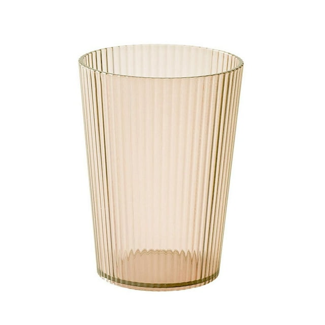 High-grade Acrylic Plastic Drinking Mug, 380ml, Transparent Cup, Simple and Atmospheric Design, Suitable for Water, Green Red