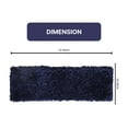 thumbnail image 2 of Home Weavers Bella Premium Jersey Shaggy Living Room Rug, Machine Washable Area Rugs, Rug For Living Room, Non Slip Accent Rugs, Soft Foldable Indoor Floor Rug, Easy To Clean, 2' x 6', Navy Blue, 2 of 2