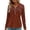 Brown, variant on Women's Velvet Long Sleeve Top, V-Neck Zipper Detail Blouse, 100% Polyester Plush Loose Fit Shirt, Casual Luxe Everyday Tops for Women S-2XL