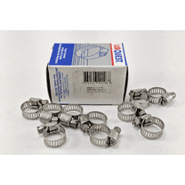Carquest Hose Clamps, Size 4 (1/4" - 5/8" Clamping Diameter), Box of 10