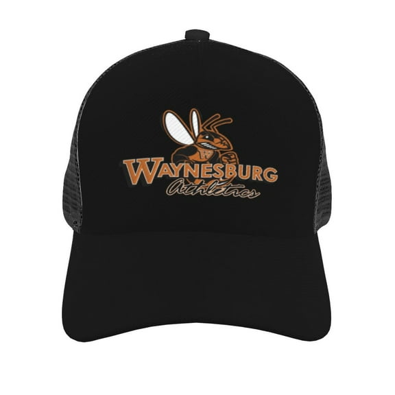 Waynesburg Aa University Logo Curved Brim Mesh Baseball Cap Casual Sun Hat For Unisex