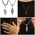 thumbnail image 2 of Vintage Wishing Stone Pendant Necklace Fashion Clavicle Chain Statement Sweater Chain Jewelry Adjustable Collar Necklace, 2 of 8