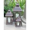 thumbnail image 2 of Pebble Lane Living, Lombard Metal Lantern Set of 3, Outdoor-Friendly, 11" H, 15" H, 20.5" H, Bronze, 2 of 8