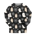 thumbnail image 6 of Baby Halloween Pajamas Toddler Pajamas Boys Girls Baby Pjs Sets Kids 2pcs Long-Sleeve Snug fit Sleepwear Size 3-4 Years,Beige, 6 of 8