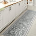 thumbnail image 5 of JONATHAN Y SANTA MONICA 2 x 8 Runner Rug, Marvao Diamond Trellis - Teal/Gray, SMB111A-28, 5 of 10