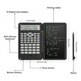 thumbnail image 5 of Calculator, Scientific Calculators 12-Digit Calculator Writing Tablet, Foldable Financial Calculator,for School Office,1 x basic calculator,Black, 5 of 7