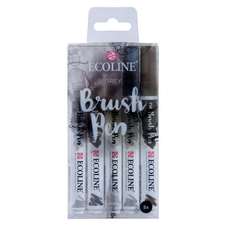 UPC: 8712079408282 | Ecoline Liquid Watercolour Brush Pen Set  5-Colors  Grey