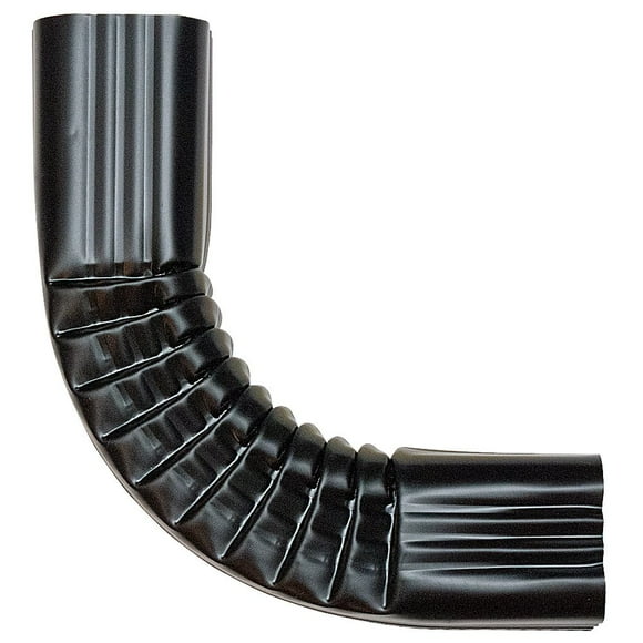 Near 90degree Gutter Elbow, Aluminum (2x3, Black)