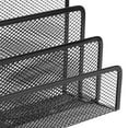 thumbnail image 5 of Melantax Metal Grid Desktop Storage Folder Letter Magazine Rack for Home Office (Black), 5 of 6