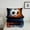 Black White Blue Orange, variant on Castle Fairy 2-Piece Twin Size Comforter Set - Baseball Sport Theme Print