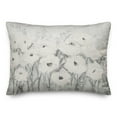thumbnail image 2 of Creative Products Florals In Gray 20 x 14 Spun Poly Pillow, 2 of 3
