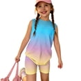 thumbnail image 7 of 2 Piece Girls Summer Outfits Casual Lounge Set Shirts and Elastic Waist Shorts with Pockets Clothing Sets, 7 of 7
