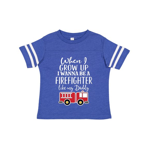 Inktastic Future Firefighter Like Daddy Boys Toddler T-Shirt