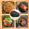 thumbnail image 4 of 4 Pieces Round Pizza Pans with Holes, Nonstick Pizza Tray for Oven, 9Inch, 10Inch, 11Inch, 12 Inch Baking Pan Set, Perforated Carbon Steel, Send Goods from Local Warehouse, 4 of 5