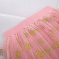 thumbnail image 6 of FINALGANG Girls Carnival Skirt Kids Star Glitter Pattern Tutu Skirt Gold Multi Layer Tulle Elastic Waist Skirt For Party Holiday Special Occasions Daily Wear Soft Bottoms, 6 of 8