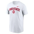 thumbnail image 2 of Men's Nike White Ohio State Buckeyes Blitz 2-Hit T-Shirt, 2 of 3