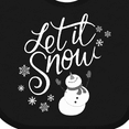thumbnail image 4 of Inktastic Let It Snow Boys or Girls Baby Bib, 4 of 4