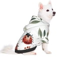 thumbnail image 2 of Honeii Watercolor Ladybug Print Small Dog Hoodies Pet Hooded Sweatshirts Fall Winter Puppy Cat Sweaters Warm Clothes for Small Dogs Outfits Costume-Medium, 2 of 7