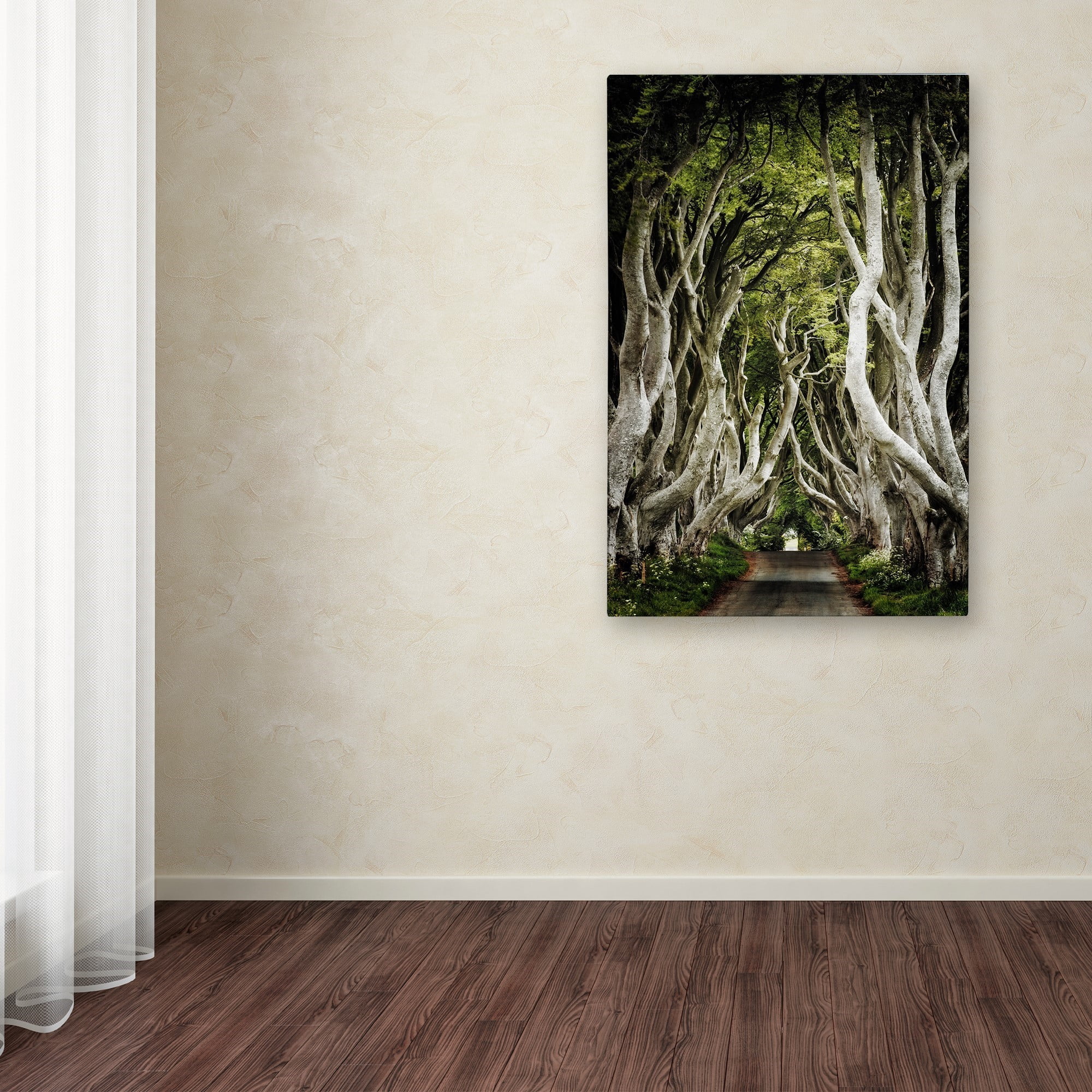Trademark Fine Art "Romantic Avenue" Canvas Art by Philippe Sainte-Laudy