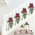 thumbnail image 4 of WMQPNNS Couronne Décorative de Noël Extra Longue en Forme de Larme Verte pour Porte Cape Cheminée Intérieur et Extérieur, 4 of 6