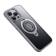 thumbnail image 2 of Compatible WIth iPhone 12 Pro / 12 6.1" Phone Case,With 360° Rotatable Silicone Ring Holder,Magnetic Ring Invisible Kickstand,Shockproof Anti-fall Rugged Ultra Slim Phone Case Cover,Gray, 2 of 7