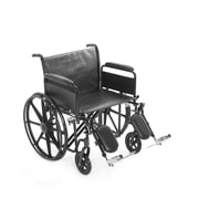 ProHeal Ultra Wide Bariatric Wheelchair, 24" Wide Seat, Desk-Length Removable Arms, Elevating Leg Rests 500lb Cap