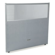 OFM RiZe Series Model PG4748 47" x 48" Vinyl Panel with Polycarbonate, Gray with Gray Frame