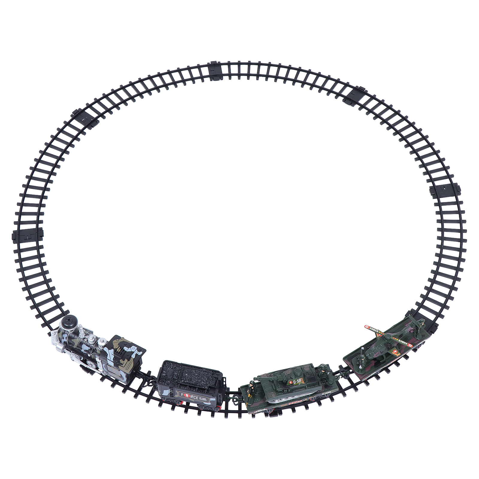 1 Set of Classic Steam Rail Train Children Electric Rail Train