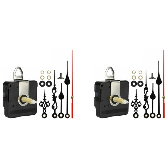 2 juegos 31MM Eje DIY Reloj de Cuarzo Mecanismo de Movimiento Manos Pared Reloj de Cuarzo Herramienta Piezas
