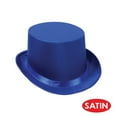 thumbnail image 3 of Blue Satin Sleek Top Hat, OSFM (1/Pkg), 3 of 3