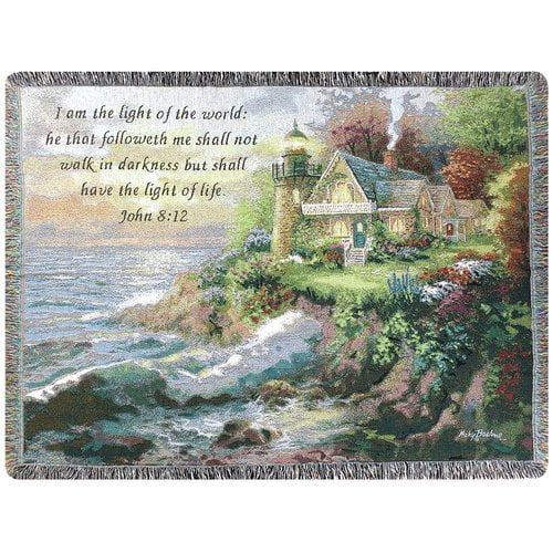 Manual Woodworkers & Weavers Guardian of the Sea Tapestry Cotton Throw