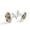 Color 3, variant on Men's Classic Stainless Steel, Pug Dog and Donuts in Galaxy Cufflinks Business Wedding Shirts, Silver