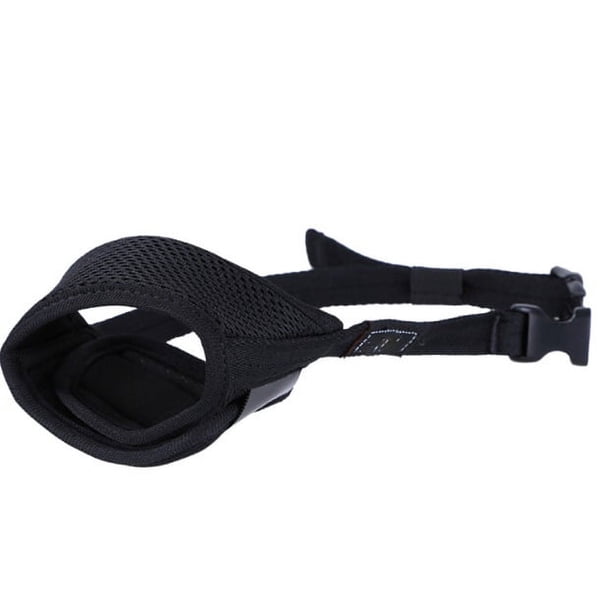 （S, Black）， Muzzle for Dogs Adjustable Soft Muzzle for Dogs Nylon, Anti ...