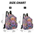 thumbnail image 2 of FORMRS Mini Backpack Purse for Women Travel Daypack Casual Shoulder Bag, Light Purple Flowers, 2 of 7