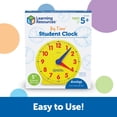 thumbnail image 5 of Learning Resources Big Time Student Clock, Teaching & Demonstration Clock Ages 5 and Up, 5 of 8
