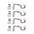 thumbnail image 1 of Curtain Rod Bracket, Wall Mount Decorative Easy Installation Solid Structure Curtain Rod Holder  For Bedroom, 1 of 8