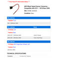 thumbnail image 2 of ABS Wheel Speed Sensor Connector - Compatible with 2011 - 2018 Ram 3500 2012 2013 2014 2015 2016 2017, 2 of 2