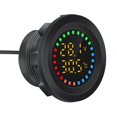 thumbnail image 3 of 12-24V Car Round Color Screen Temperature Voltmeter Auto Voltage Test Dual Display Digital Measureme, 3 of 5