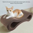thumbnail image 4 of Corrugated Cat Scratching Bed, Lounge Shaped, Strong and Solid, Protects Home Furniture, Reversible Feature, Satisfies  Instincts, for All Types of Cats, with Dual Purposes, 4 of 7