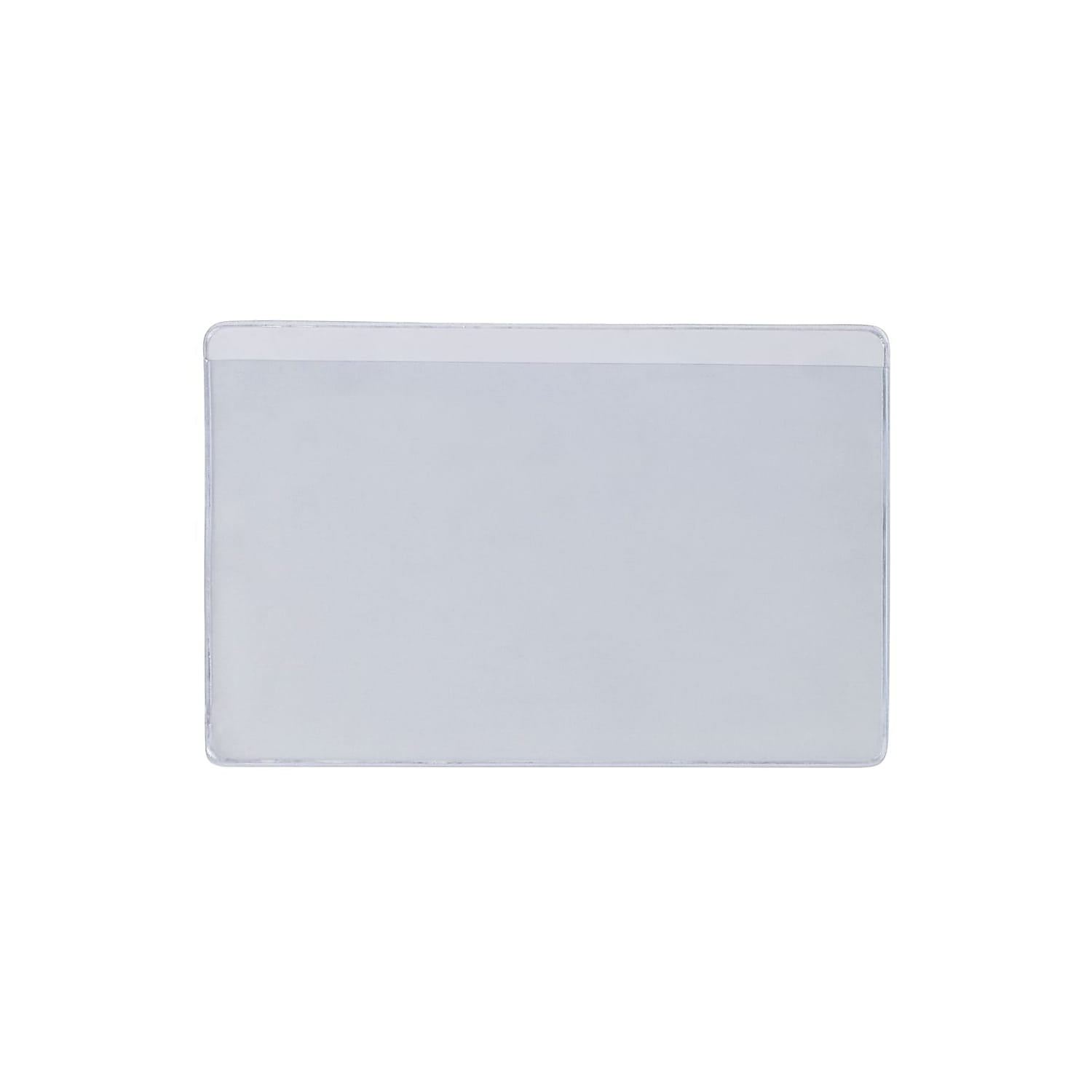 Pack of 50 5 x 7 Clear Partners Brand PLH203 SUPERSCAN Press-On Vinyl Envelopes 