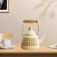 thumbnail image 1 of Hervidor de agua portátil perfecl para café con mango de madera tetera para senderismo, 1 of 8