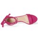 thumbnail image 4 of Sandalias Con Cordones Y Tacón Bajo Para Mujer Rosa caliente 39, 4 of 6